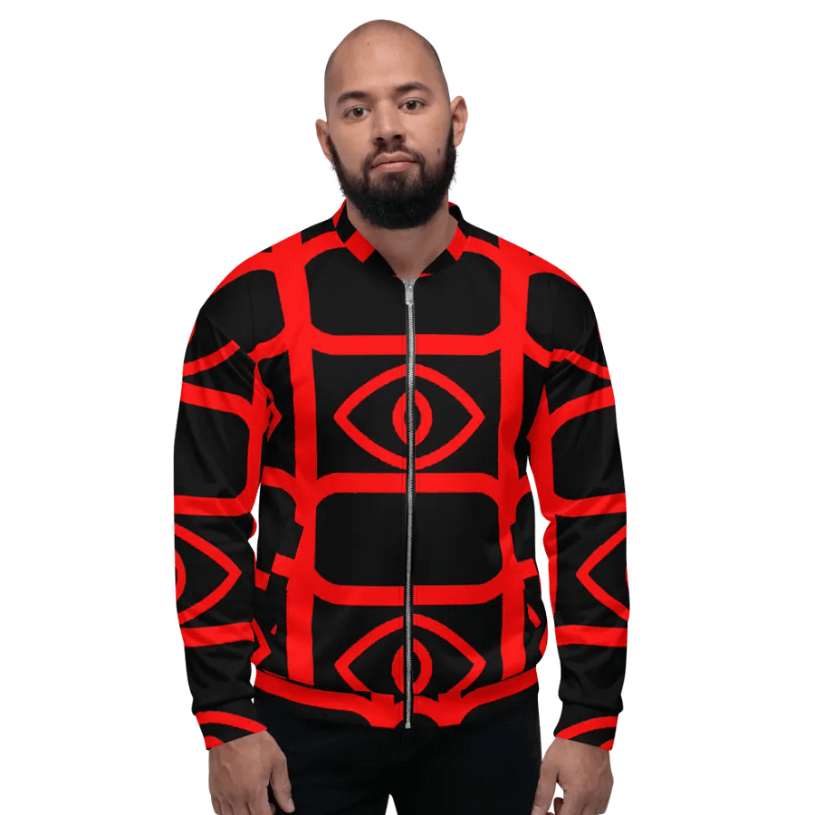 EyeSeeThru Logo Pattern Bomber Jacket product image (3)
