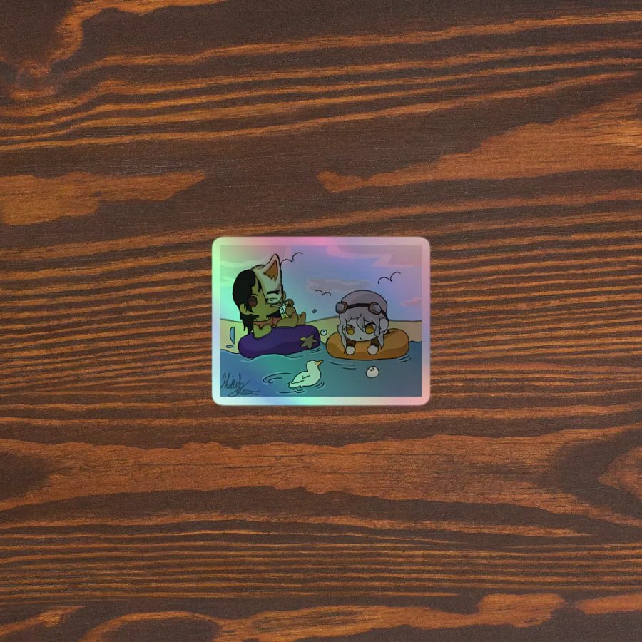 Jess and Sam Beach Day Sticker product image (5)