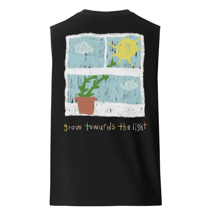 grow towards the light muscle tee :) product image (2)