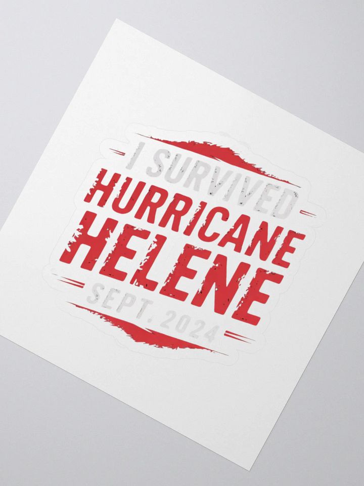 Hurricane Helene Survivor Stickers product image (2)