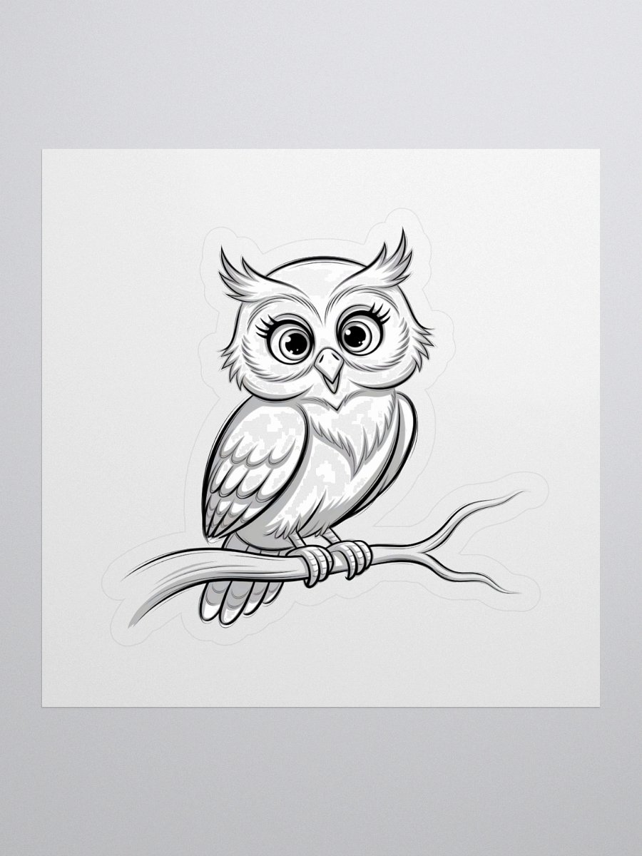 Whimsical Owl Perch Stickers product image (1)