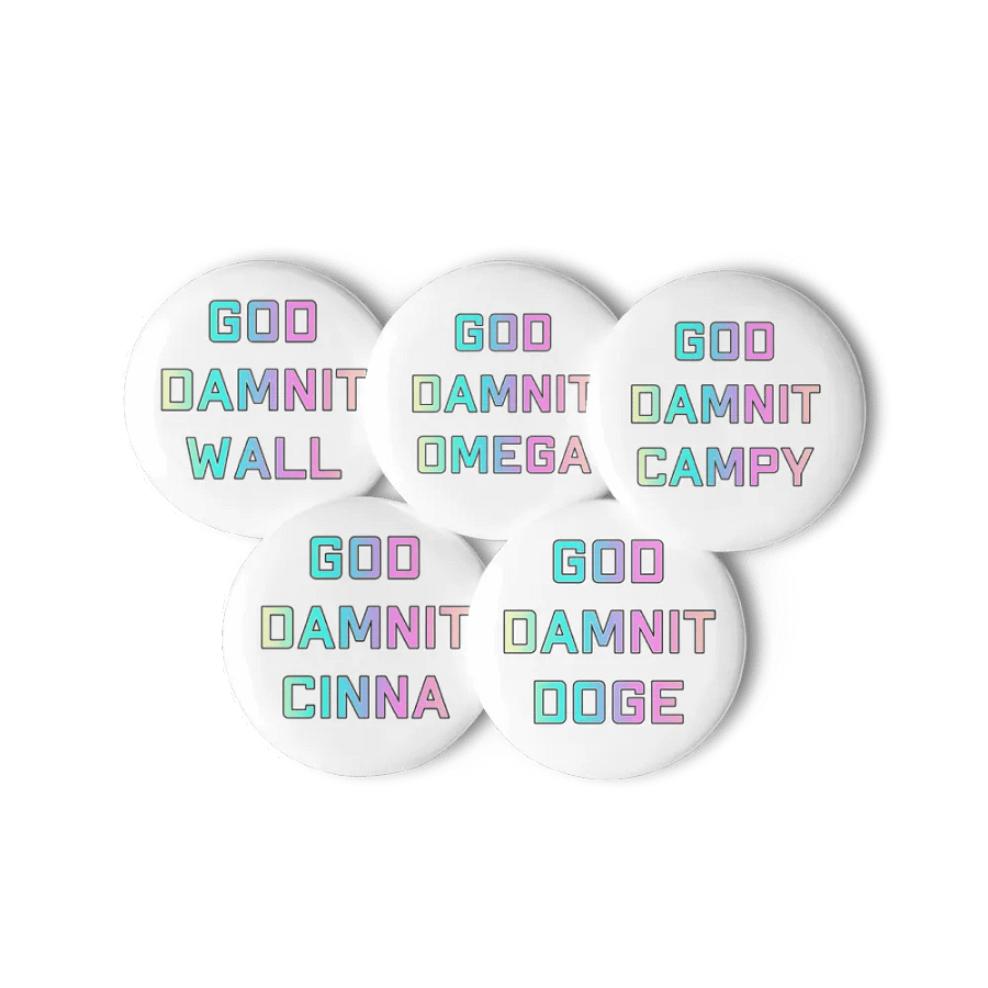 God Damnit Chaos Crew Pins product image (6)