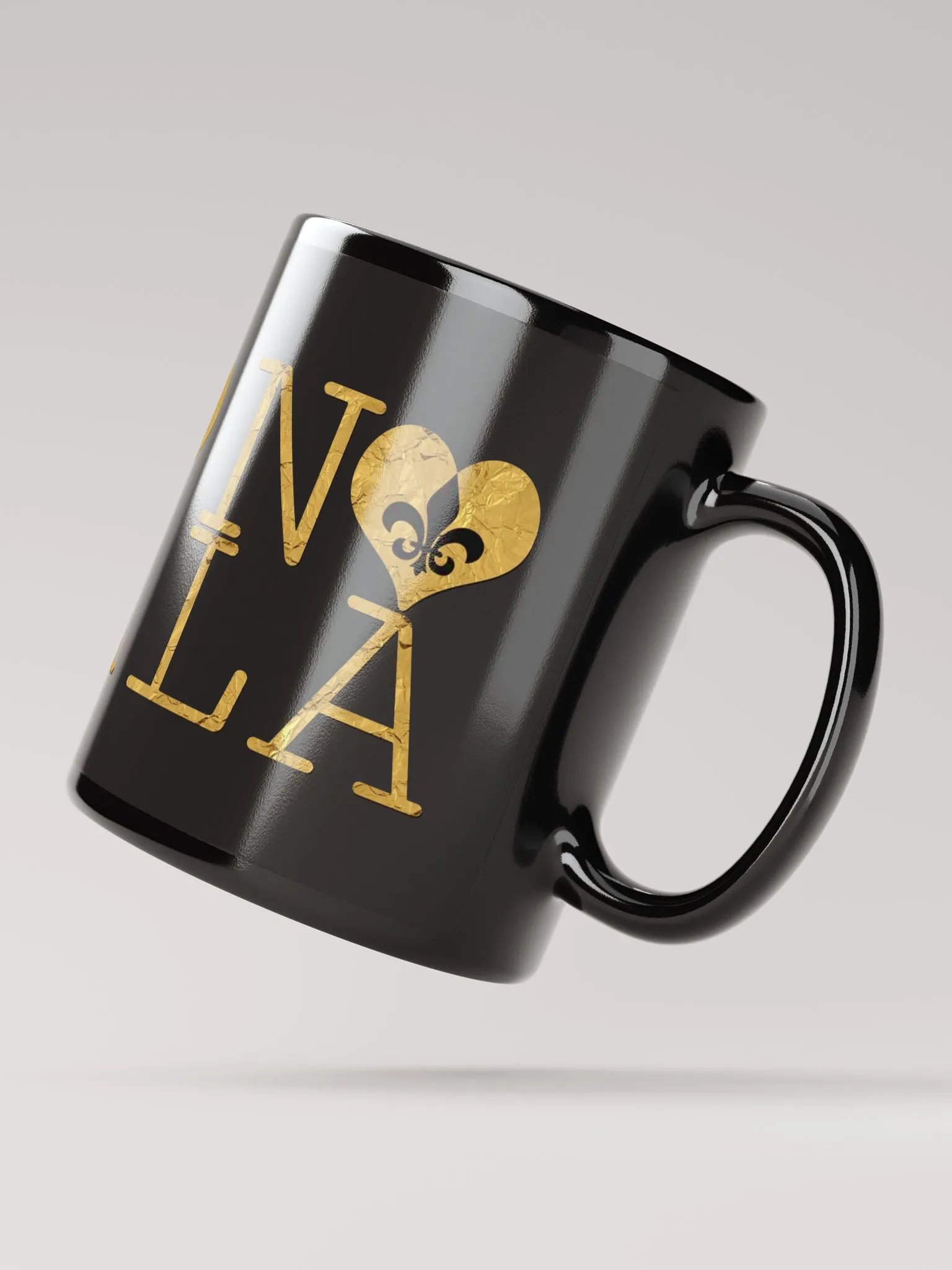 I LOVE NOLA **BIGSHOT MUG** (BLACK & GOLD EDITION FULL GOLD WRAP) product image (2)