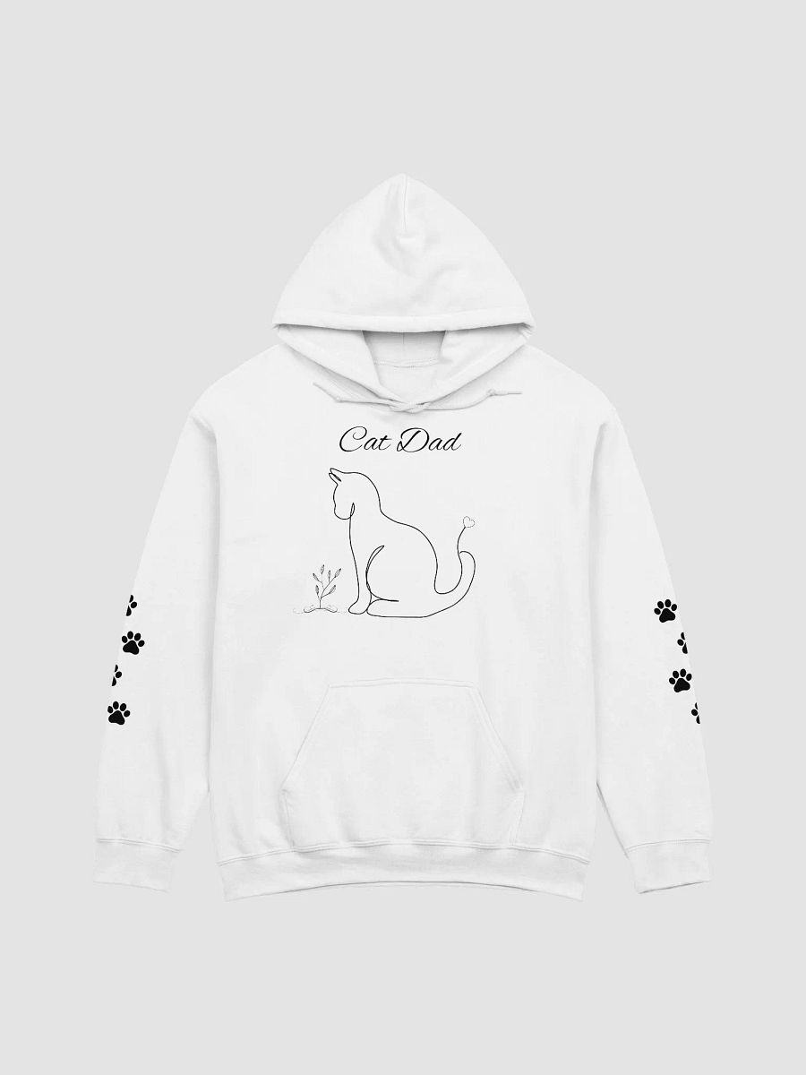 Cat Dad Line Art Unisex Hoodie product image (2)