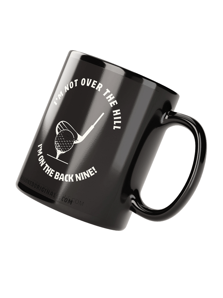 Over the Hill - Golf - Black Glossy Mug product image (4)