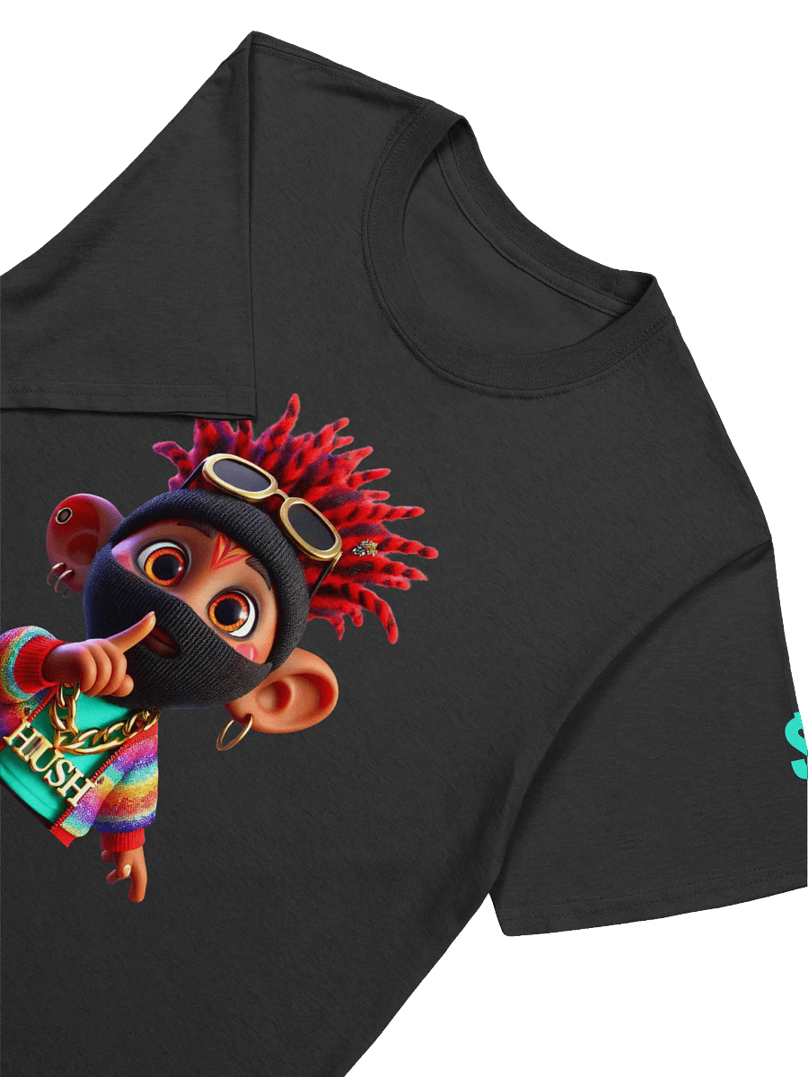 Black H.U.S.H. T-Shirt product image (3)