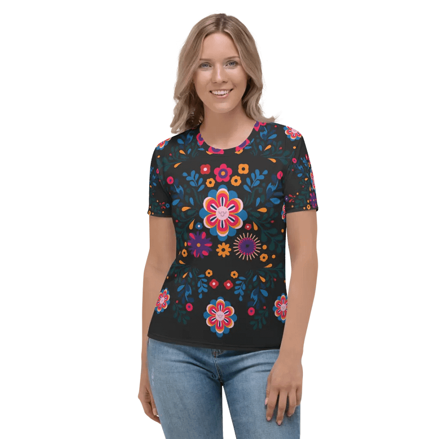 Positive Vibes Women's All-Over Print Tee product image (5)