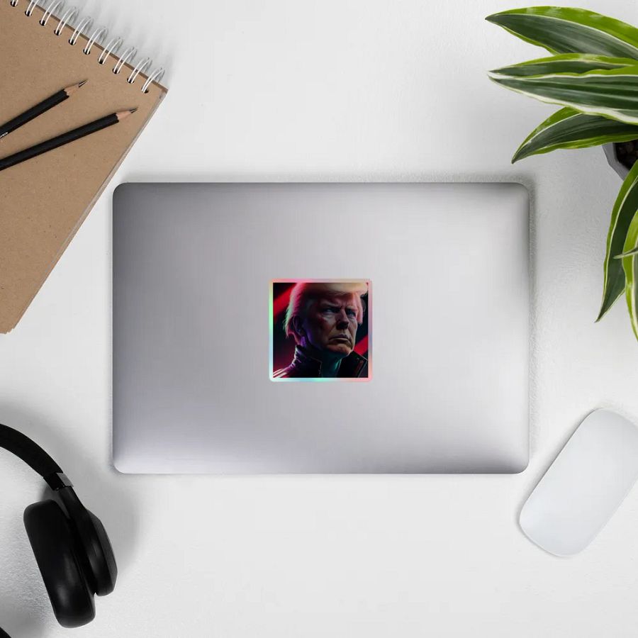 Fight Club Trump Holographic Sticker product image (11)
