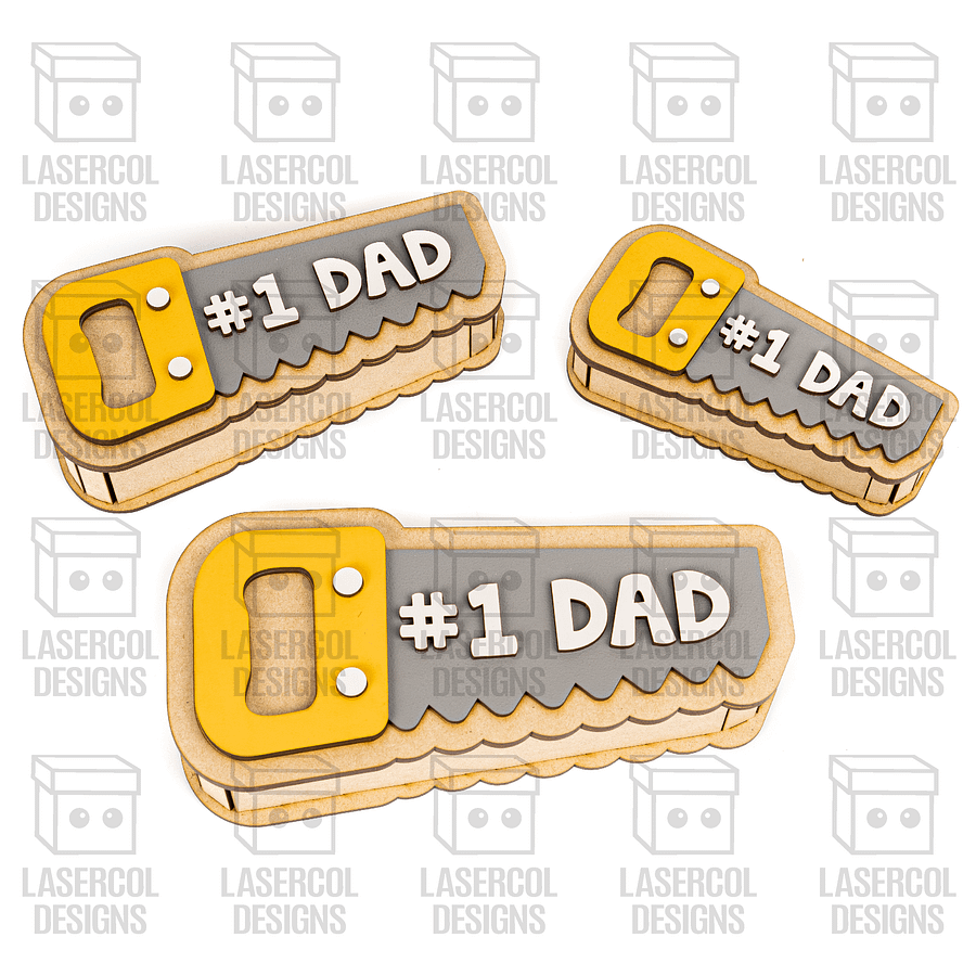 Saw Shaped Father's Day Gift Boxes (3 Sizes) - Laser Cut Files product image (5)
