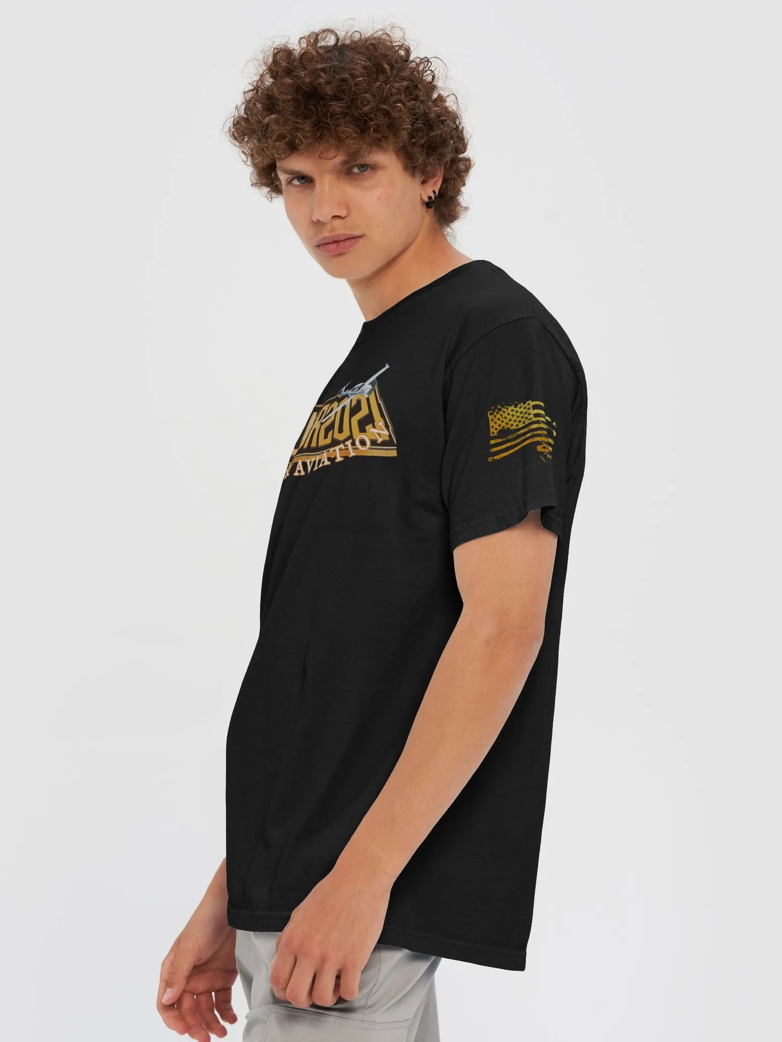 T-Shirt Passion for Aviation W/ Flag product image (6)