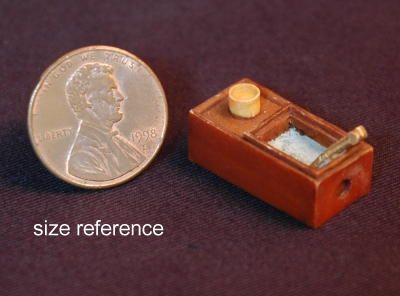 Japanese Box Hibachi Brazier - Miniature Plastic Model product image (2)