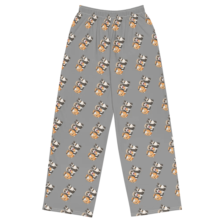 Pierogi Kitties PJs/comfy All-Over Print Unisex Wide-Leg Pants product image (1)