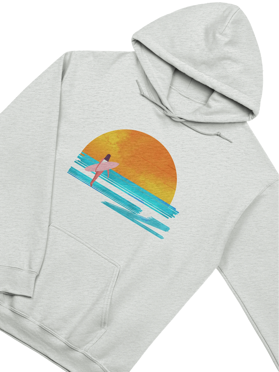 Surf Girl Sunset Hoodie | Retro Ocean Vibes & Vintage Summer Style product image (30)