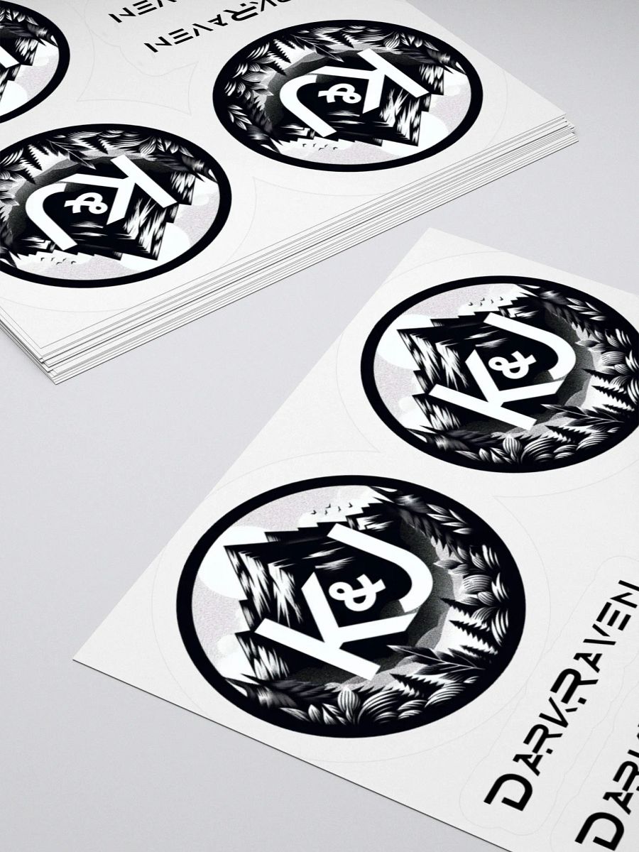 Monochromatic Mountain Kiss Cut Stickers Set product image (10)