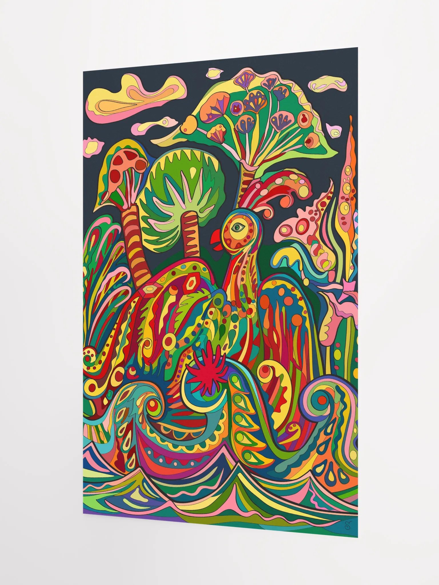 Vibrant Matte Paper Poster - Loro Park Bird product image (3)