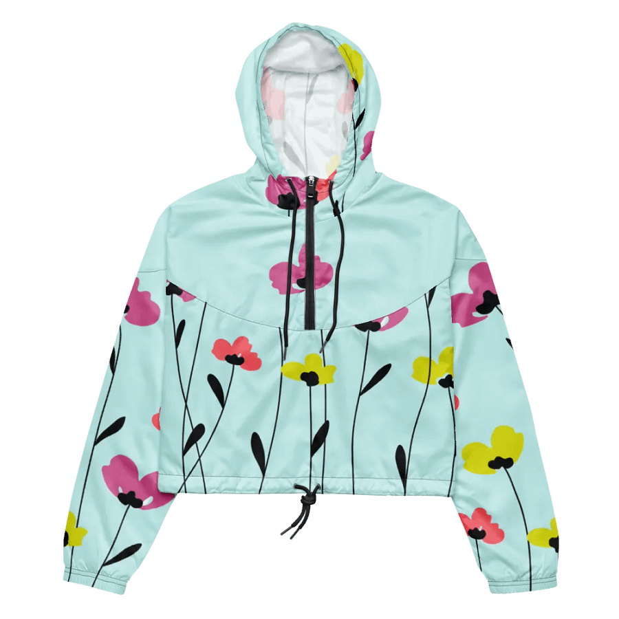Floral Breeze Cropped Windbreaker product image (2)