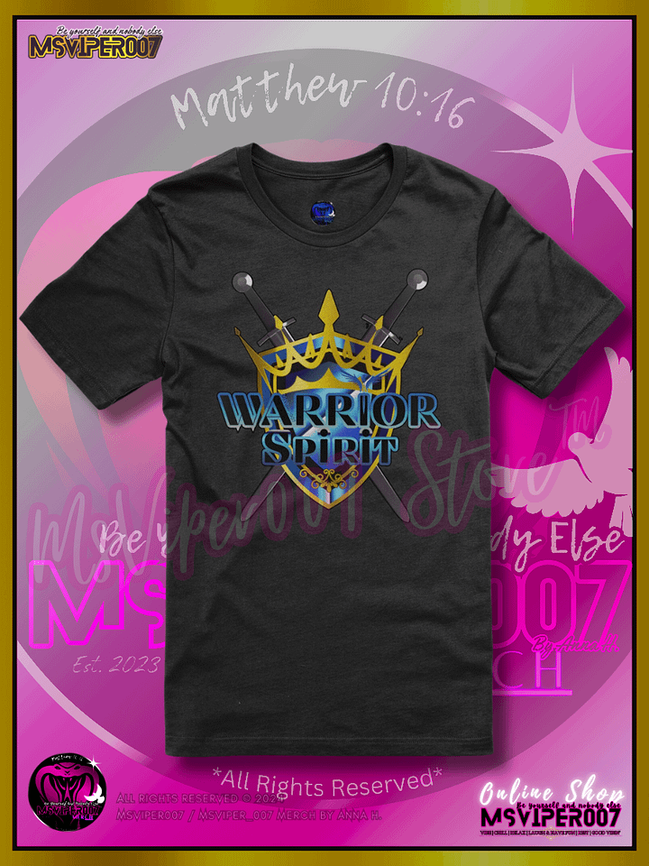 T-Shirt - MsViper007's "Warrior Spirit [gold/blue]" Comfort T-shirt By Anna H. product image (1)