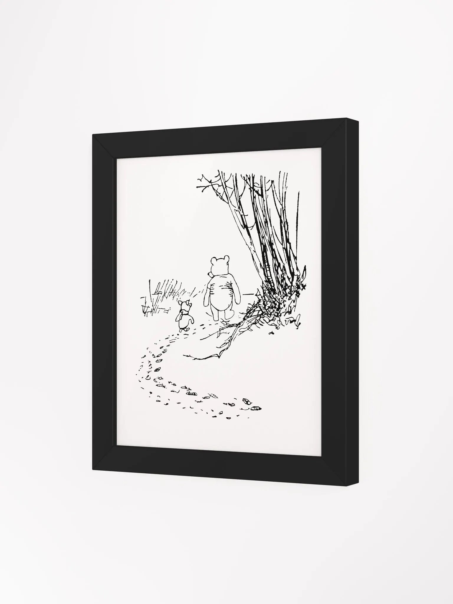 Pooh Bear and Piglet Walking the Path Framed Artwork product image (4)
