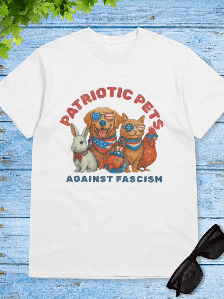 Patriotic Pets Against Fascism Tee product image (1)
