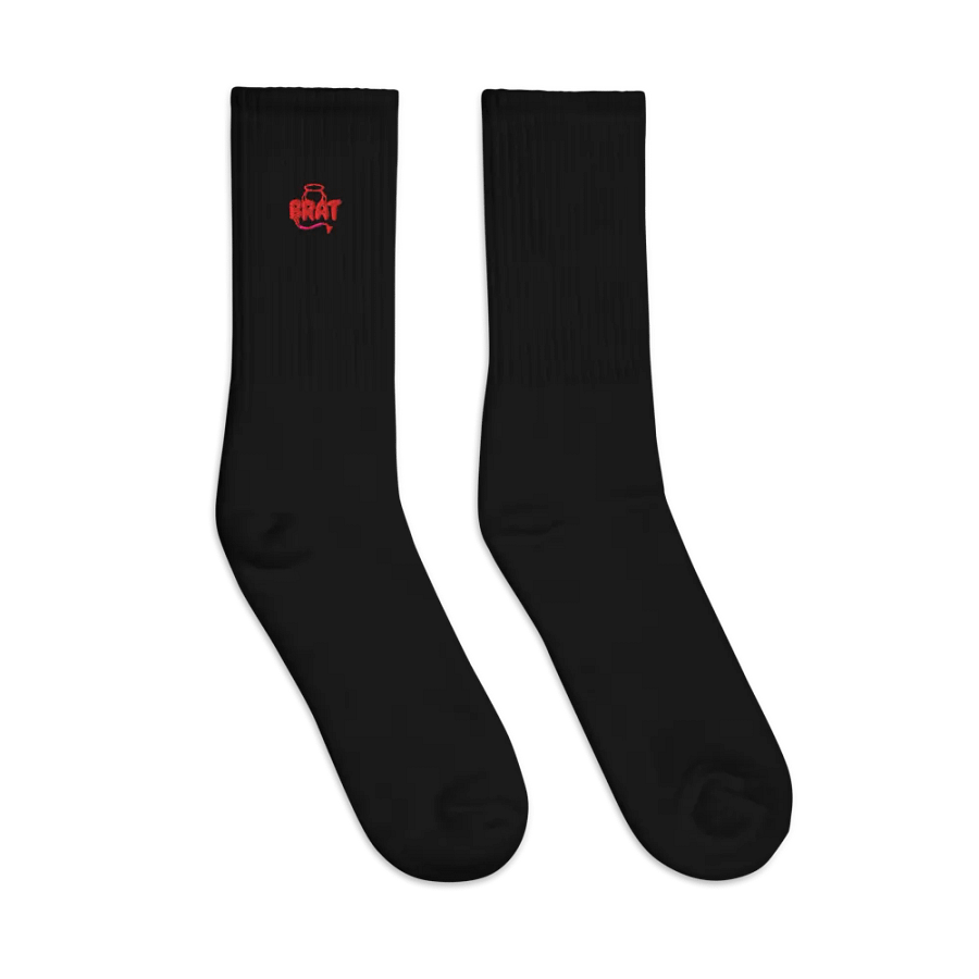 BRAT Halo Embroidered Crew Socks product image (3)