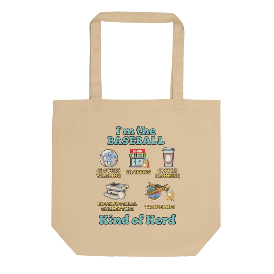 Im The Baseball Kind Of Nerd Eco Tote product image (1)