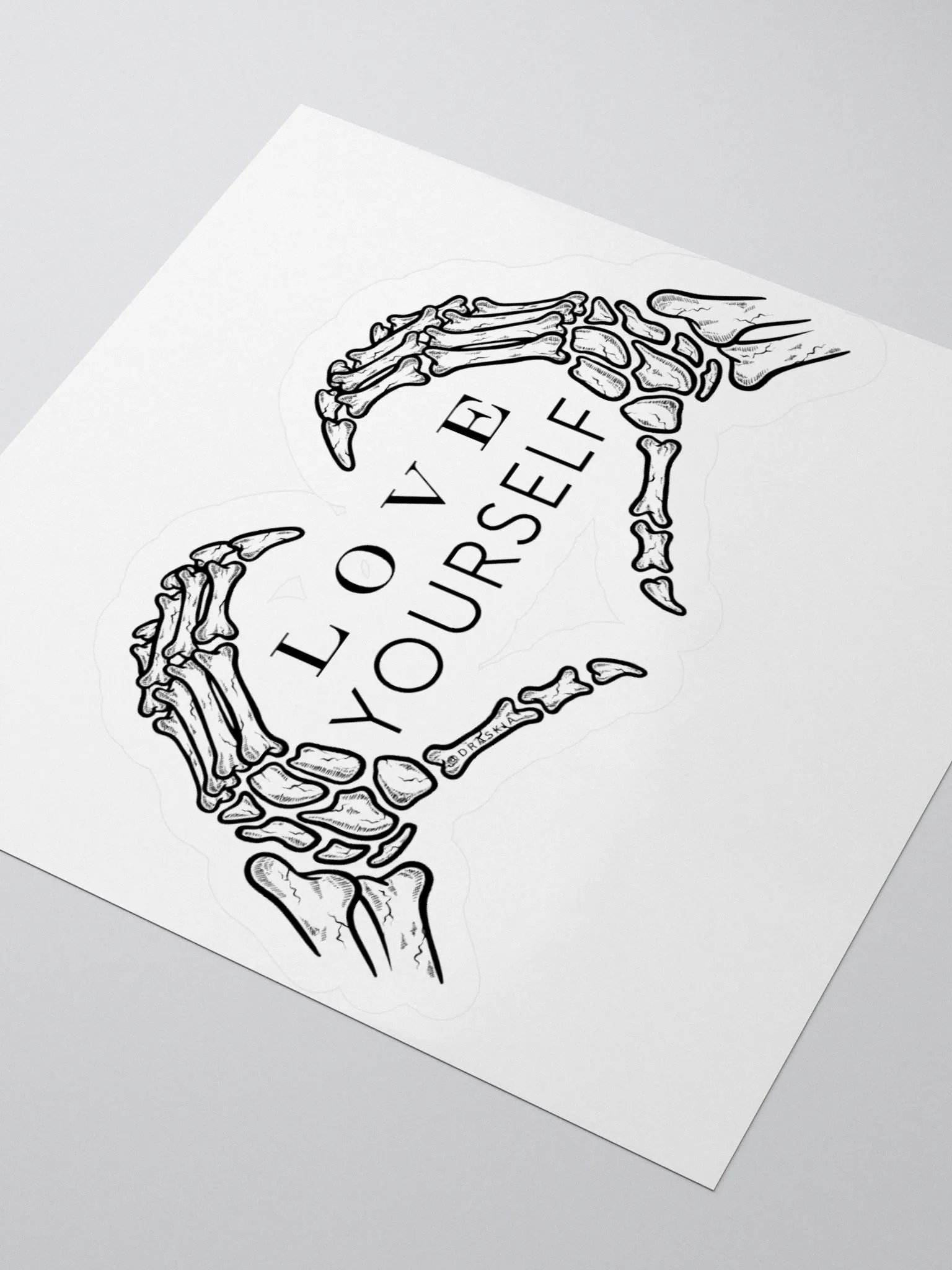 Love Yourself Skelly Kiss Cut Stickers product image (9)
