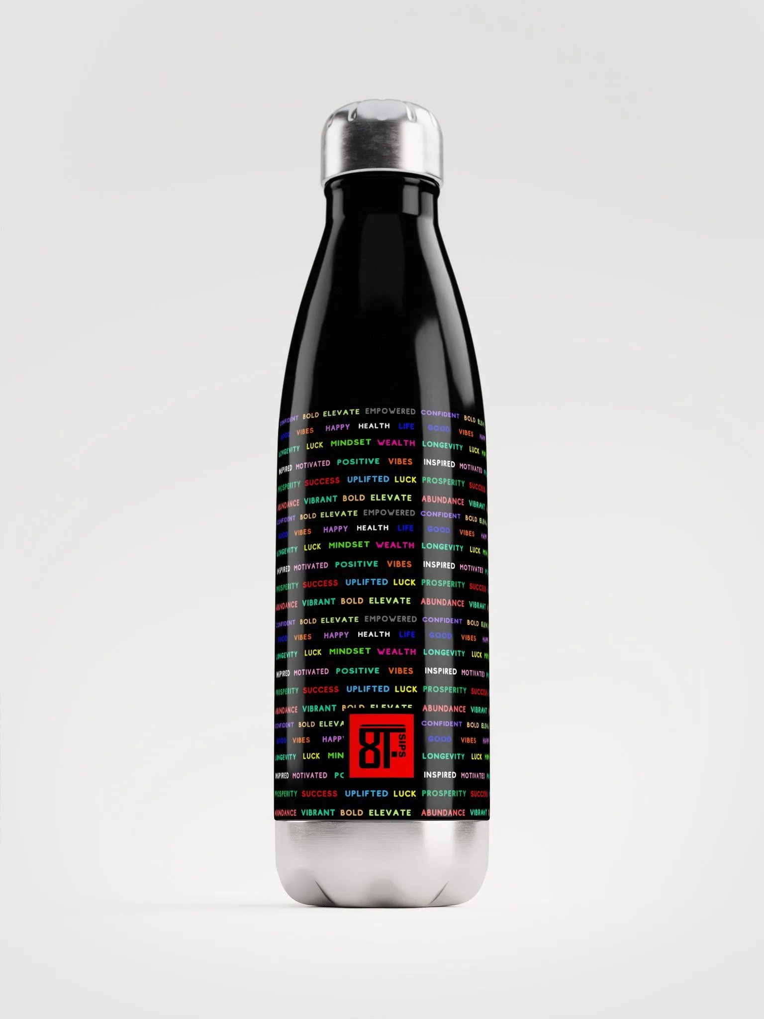 8T Sips Prosperity Stainless Steel Water Bottle product image (2)