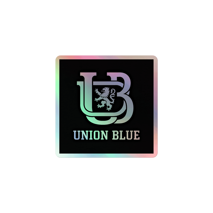 Union Blue " Monogram" Holo Sticker product image (1)
