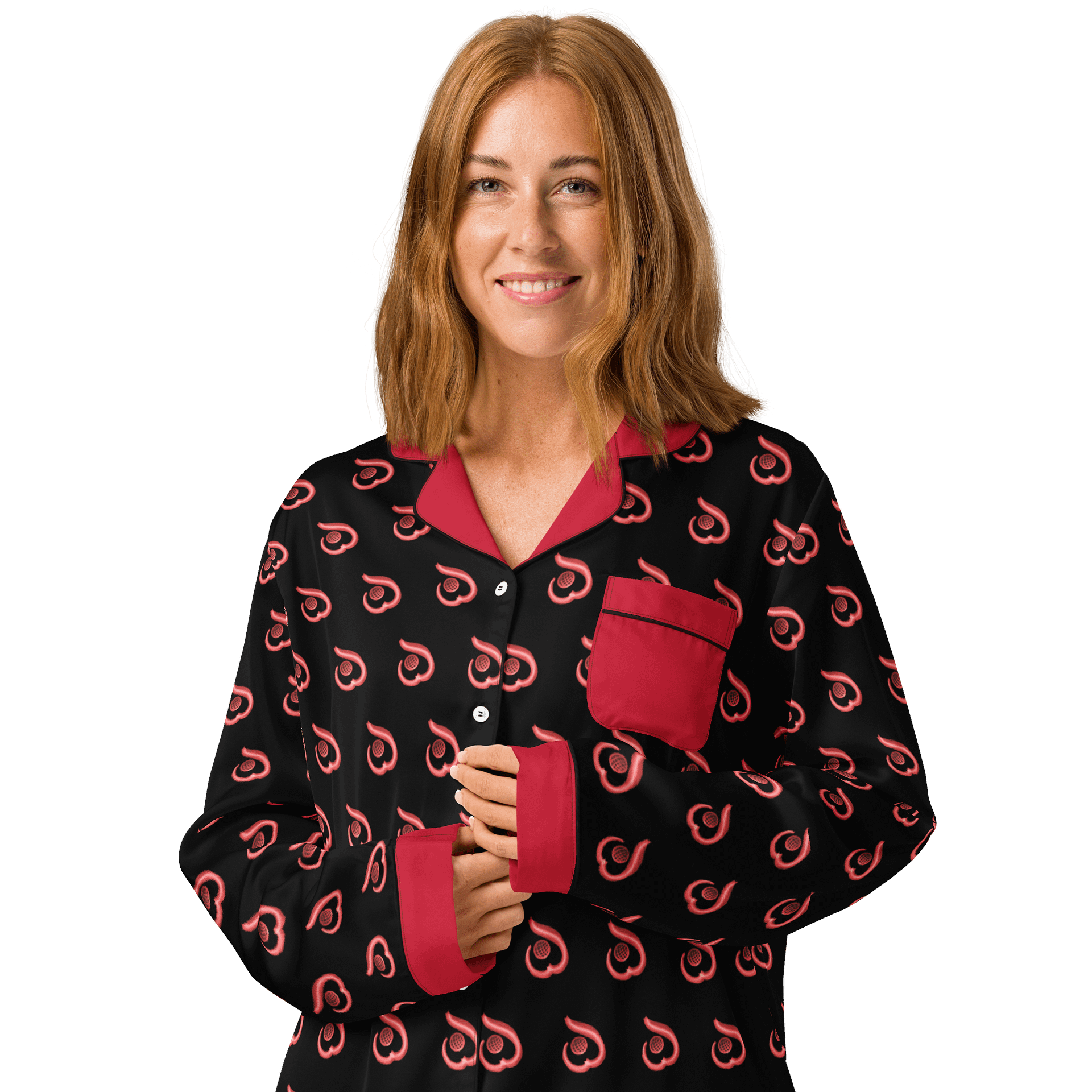 WILLOWISP Introductory Intern Patterned Long Sleeve Pajama Top product image (3)