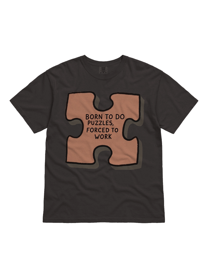 Born to Do Puzzles – Funny Puzzle Lovers Graphic Tee for Work & Play product image (2)