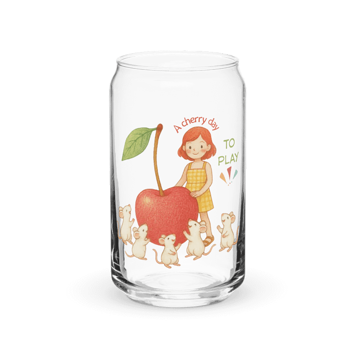 A Cherry Day Can-Shaped Glass product image (1)