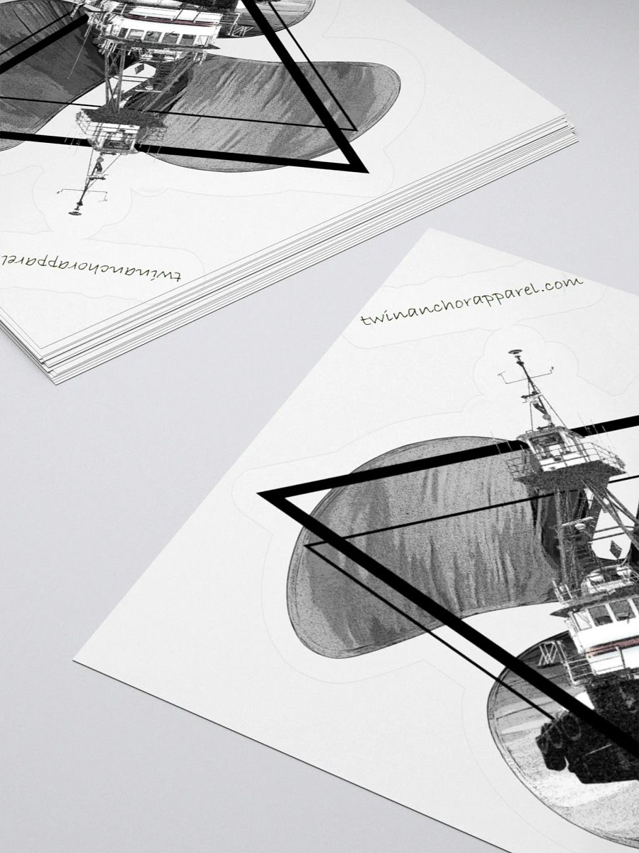 Three blade prop triangle Tug Kiss Cut Stickers product image (15)