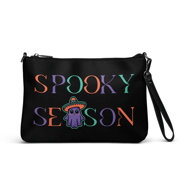 Spooky Season Sombrero Ghost Colorful Flip-Sided Faux Leather Crossbody Bag product image (1)