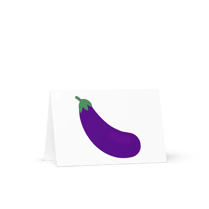 I Love Eggplant Greeting Card product image (1)