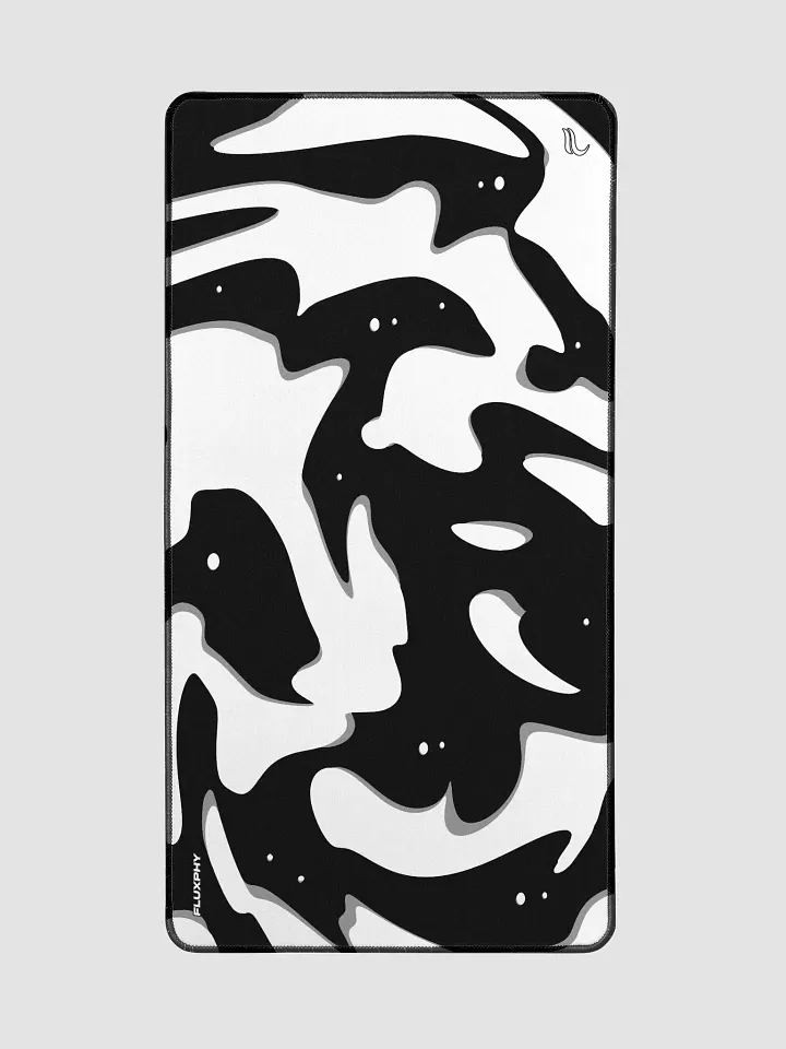 Black Swirl Mousepad by Fluxphy product image (2)