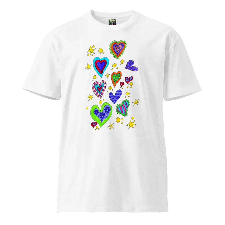 Abstract Hearts and Stars Unisex Tee product image (1)