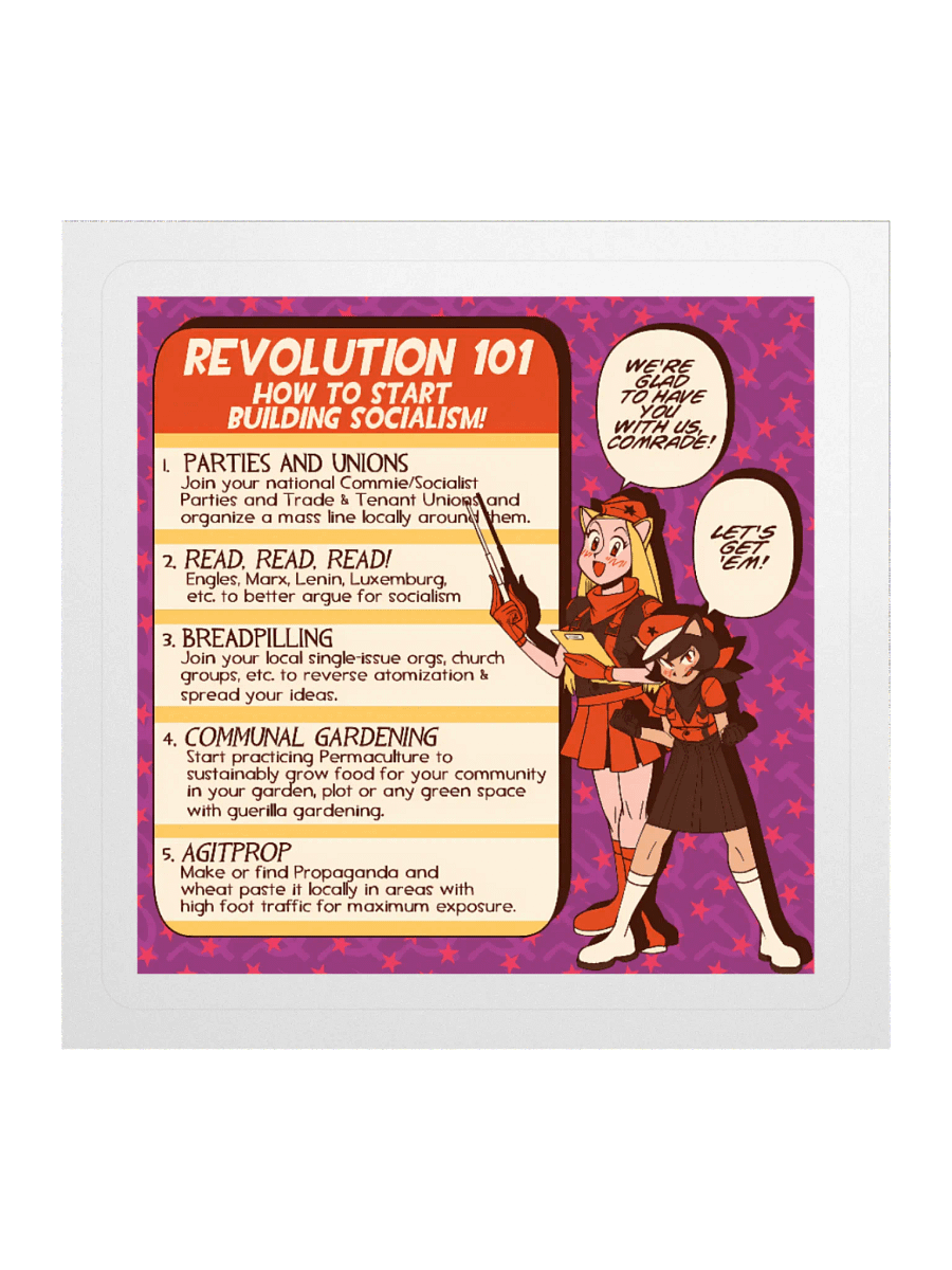 Alunya and Rodina - “Revolution 101” Sticker product image (2)