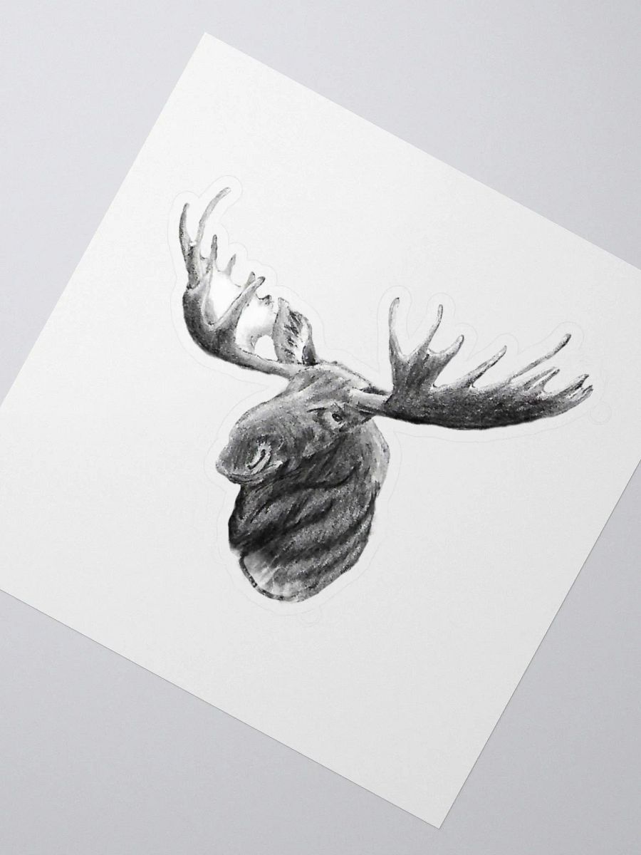 Moose Drawing Sticker product image (4)