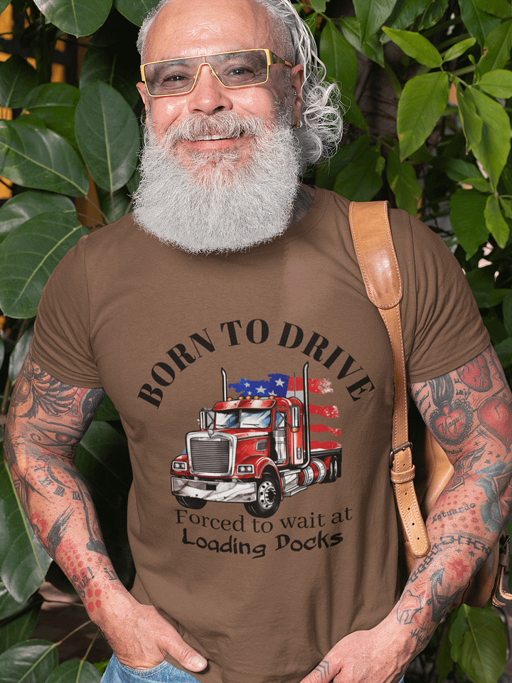 Patriotic Semi-Truck Flag Tee product image (1)