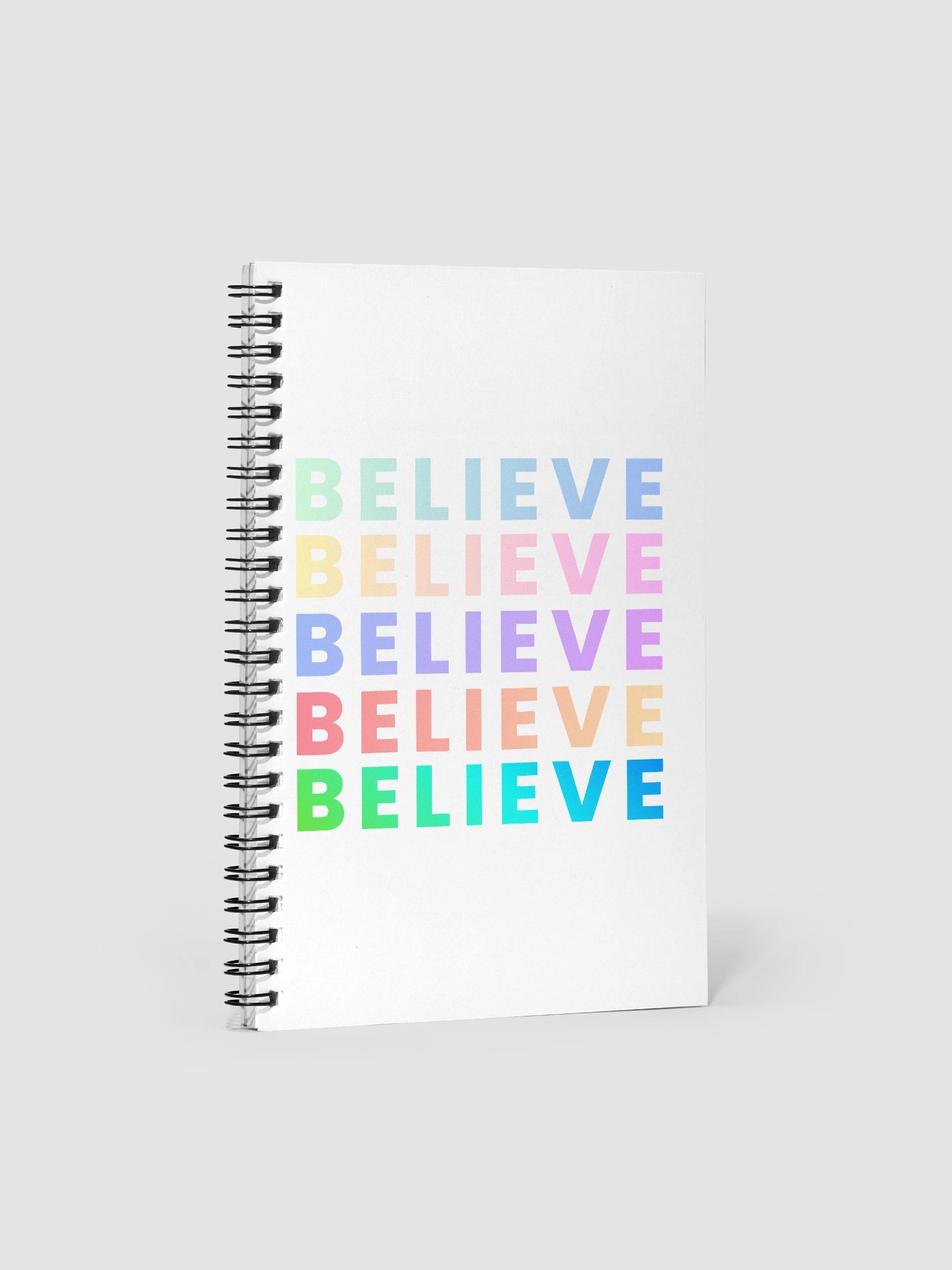 Vibrant Believe Spiral Notebook product image (1)