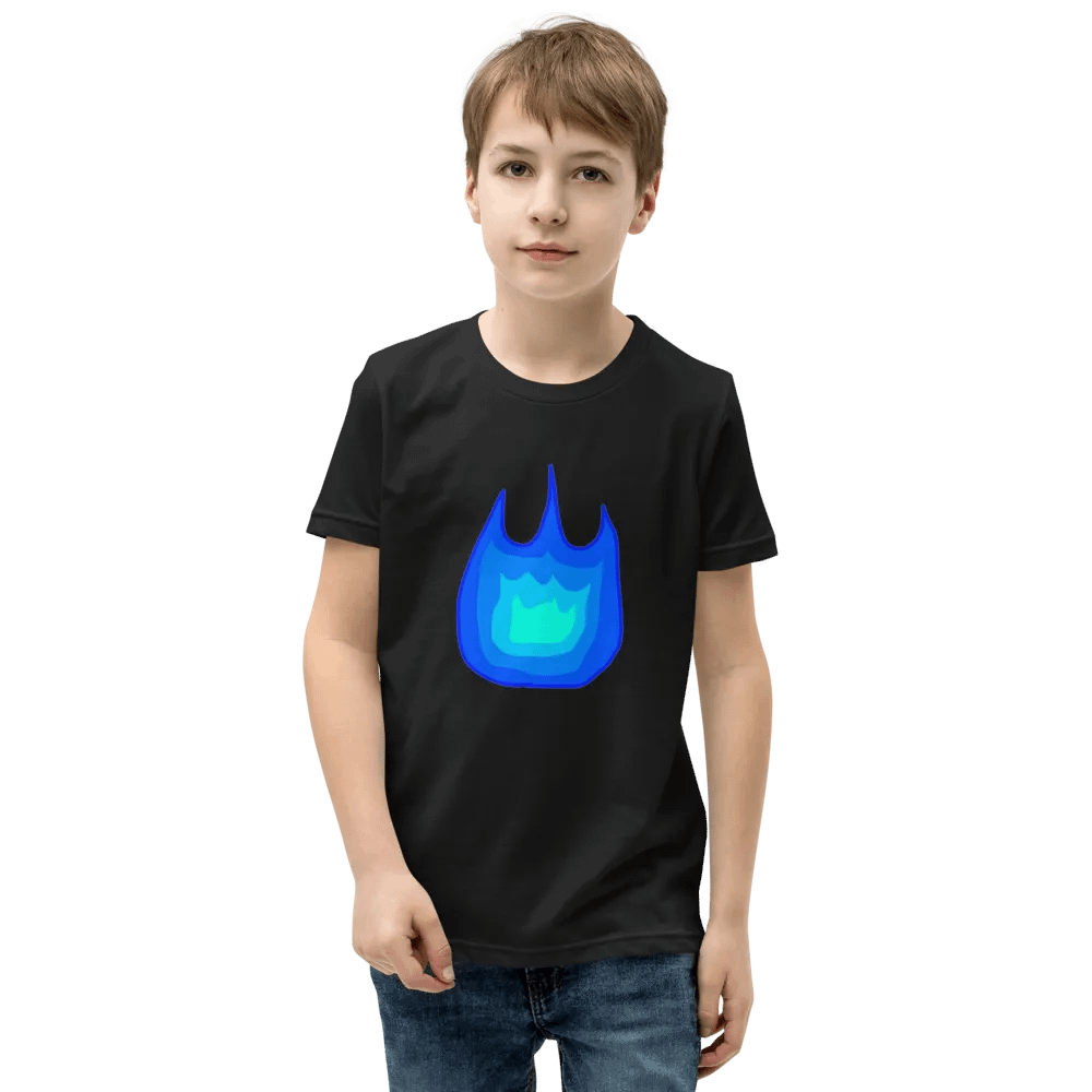 Blue Firey Youth T-Shirt product image (1)