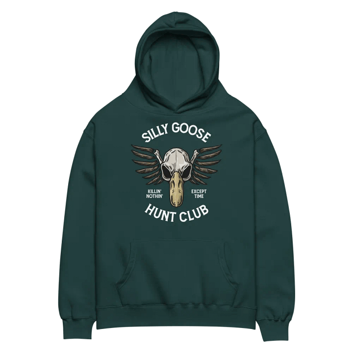 Silly Goose Hunt Club | Oversize Hoodie | Green product image (2)