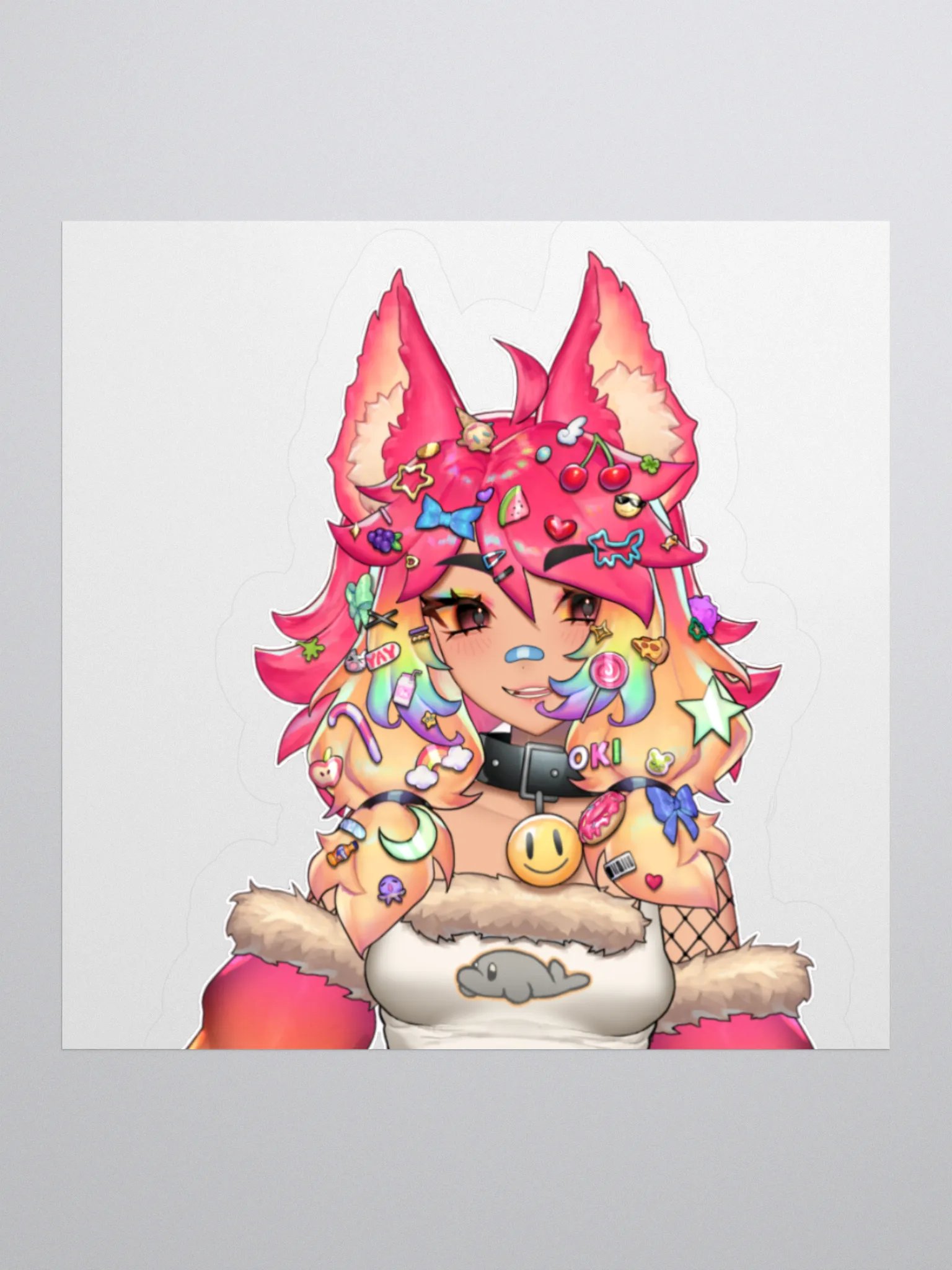 🌈 smiley prism sticker 🌈 product image (1)