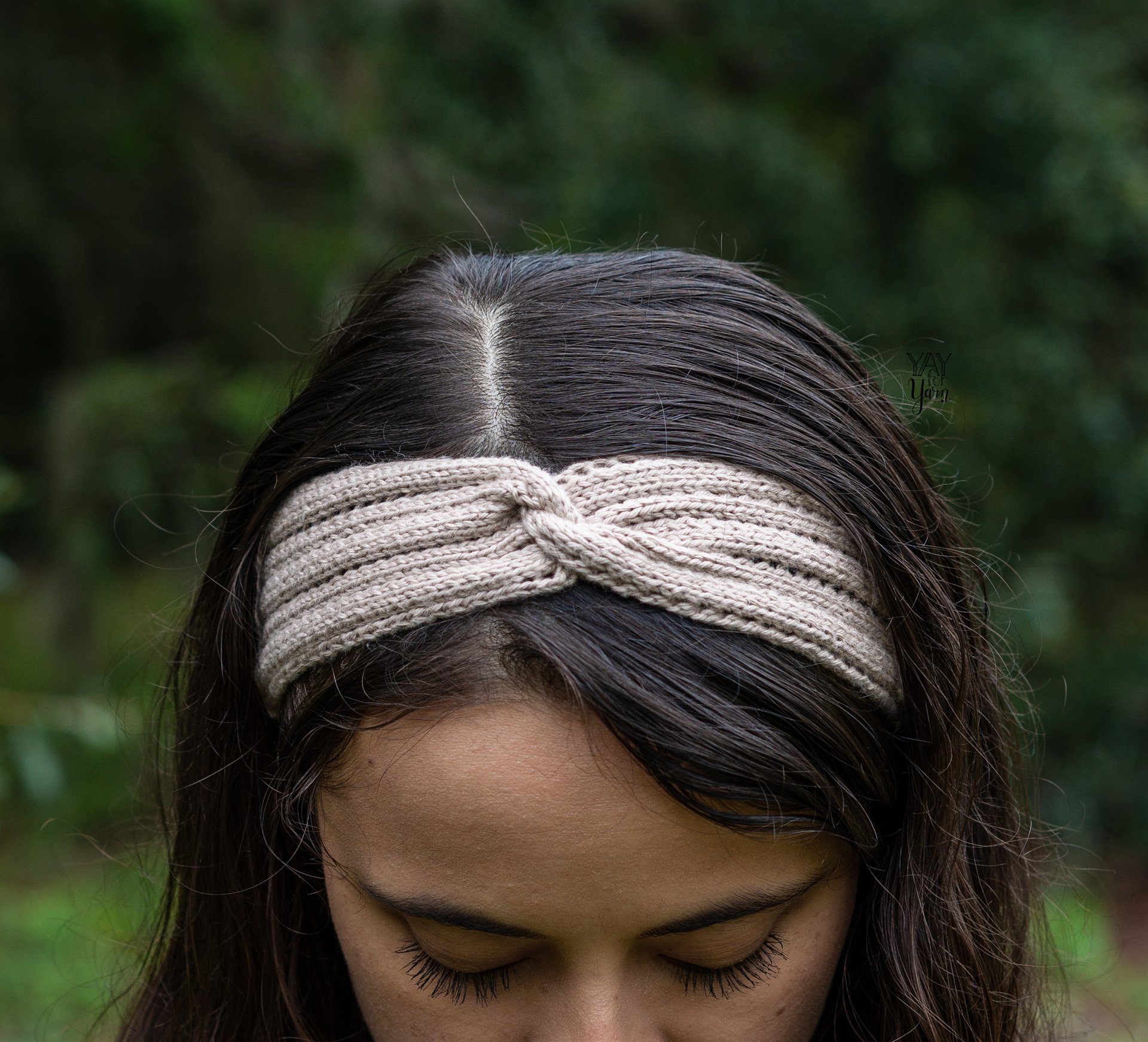 Eyelet Headband - PDF Knitting Pattern & Video Tutorial product image (1)