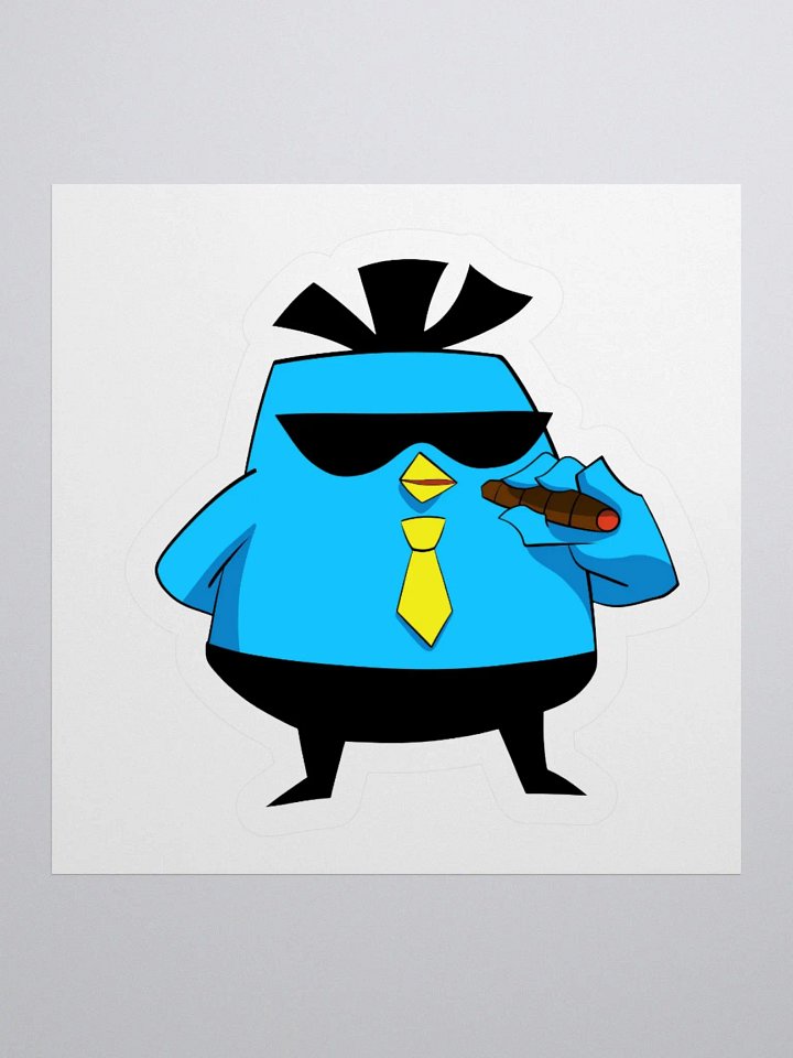 Cigar Chicken Vinyl Sticker product image (1)