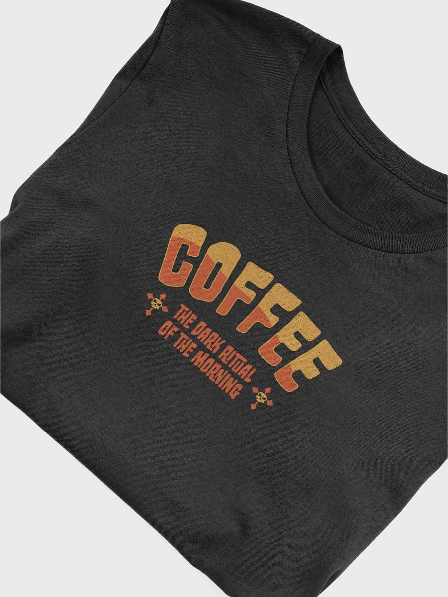 Coffee: The Dark Ritual of the Morning | Gothic Coffee T-shirt product image (3)