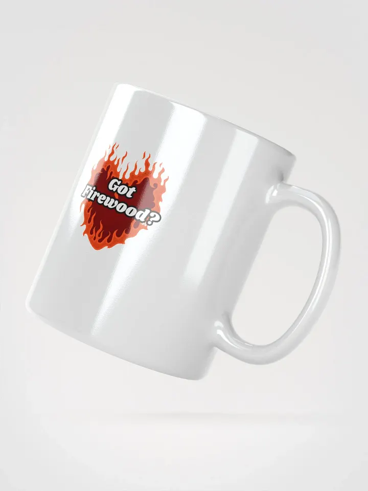 Flaming Heart - Got Firewood? | White Glossy Mug product image (2)