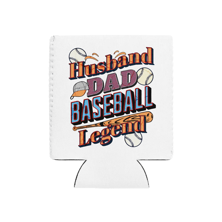 Husband Dad Baseball Legend Can Cooler product image (1)