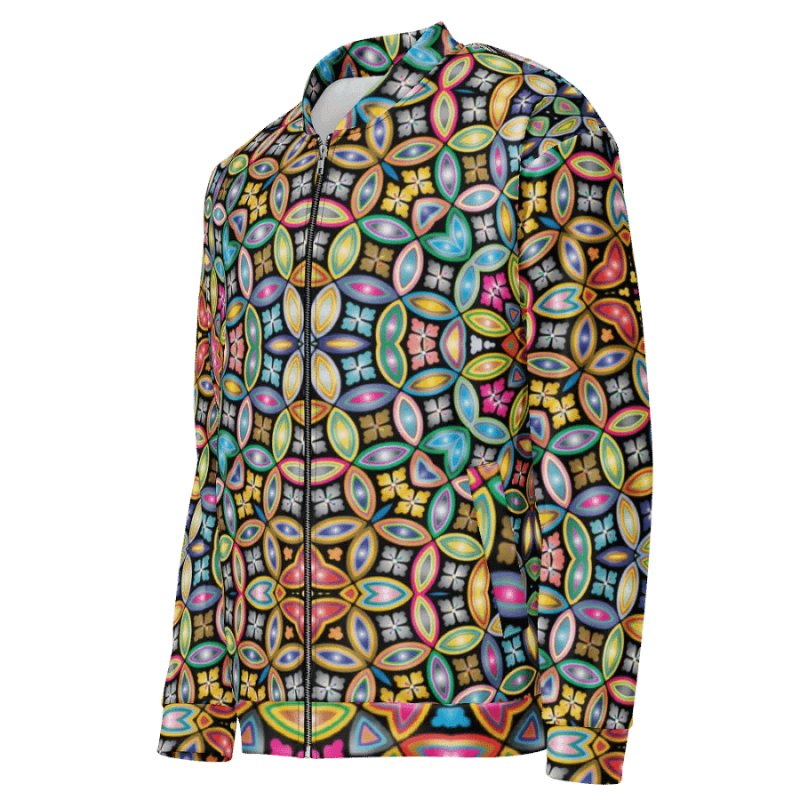 Batik Kawung Blue Bomber Jacket product image (3)