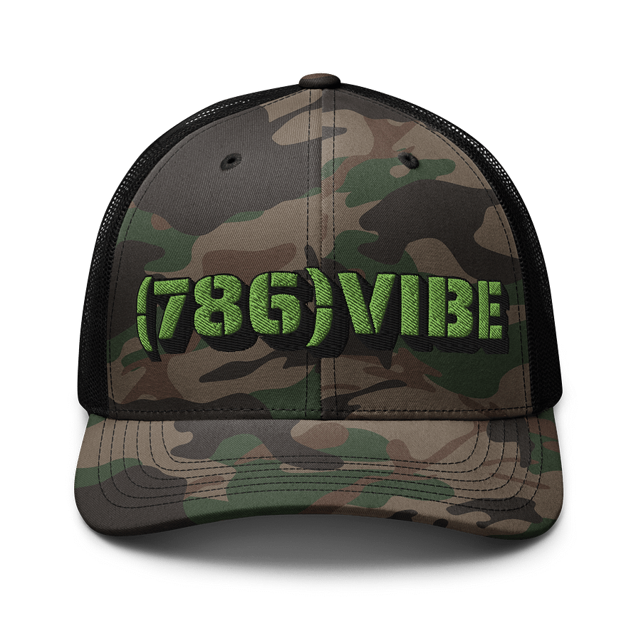 786VIBE Camo Trucker Hat product image (1)